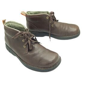 MERRELL World Excursion Stollen Men Brown Leather Boots Size 11